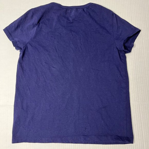 Tommy Hilfiger navy blue t shirt girls Large TH logo - Picture 6 of 7